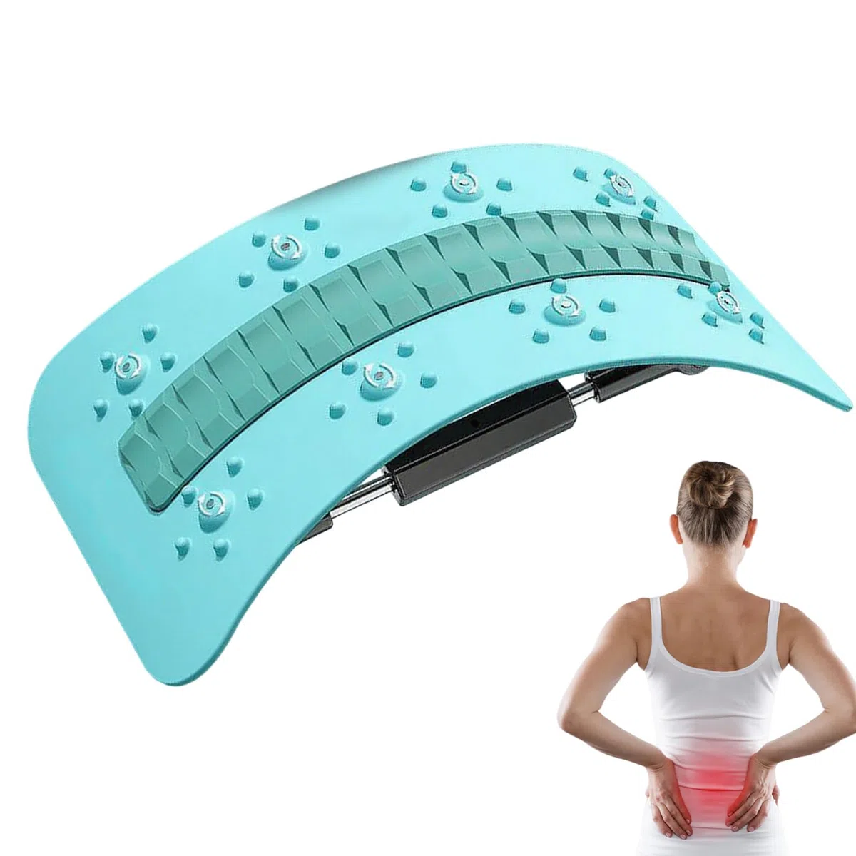 Appareil D'extension Dorsale, Planche De Soutien Dorsal, Appareil De Massage Lombaire, Appareils De Massage Lombaire Antidérapant Appareils D'extension Dorsale Pour Bureau, Salle De Sport Domicile,