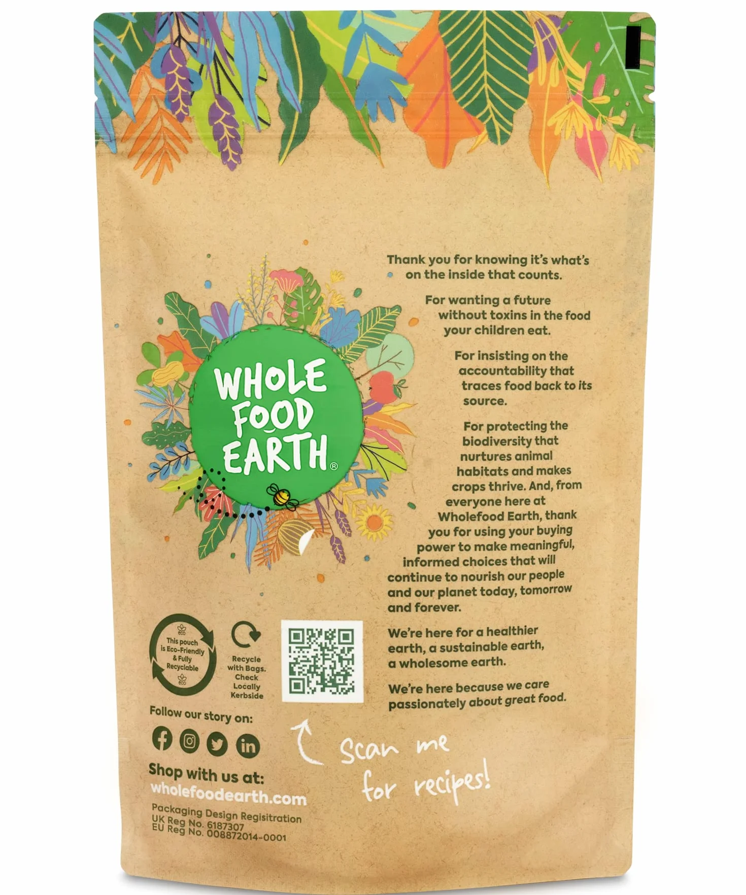 Wholefood Earth Farine de Seigle Bio 3kg - 100% Complet, Sans OGM, Vegan