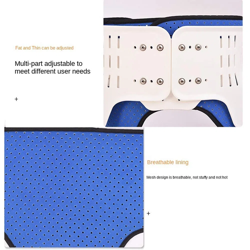 Orthèse postopératoire de hanche, cheville et pied avec charnières, correcteur stabilisateur de hanche avec charnières, orthèse réglable pour cuisse, genou, cheville et pied, Left-Large