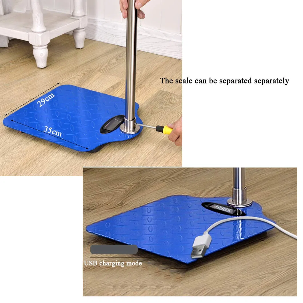 Balance de taille et de poids, balance médicale numérique à écran LCD, stadiomètre corporel intelligent portable, balance de salle de bain, conception détachable, balance multifonctionnelle électroni