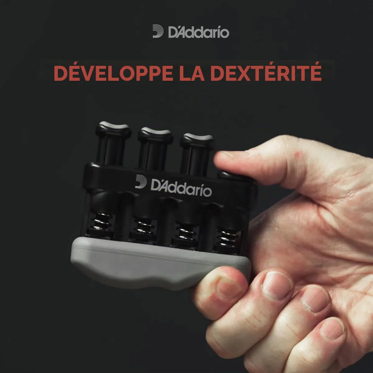 D'Addario PW-VG-01 Varigrip Adjustable Hand Exerciser, Black