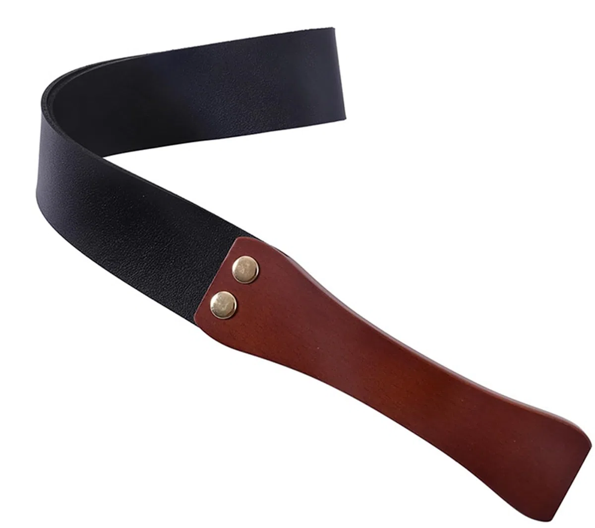 Fouet pour le sexe - Fétiche Erotique Bondage SM Cravache - Sex toys pour couplesLes jeux d'amour en cuir main fessée paddle (Noir)