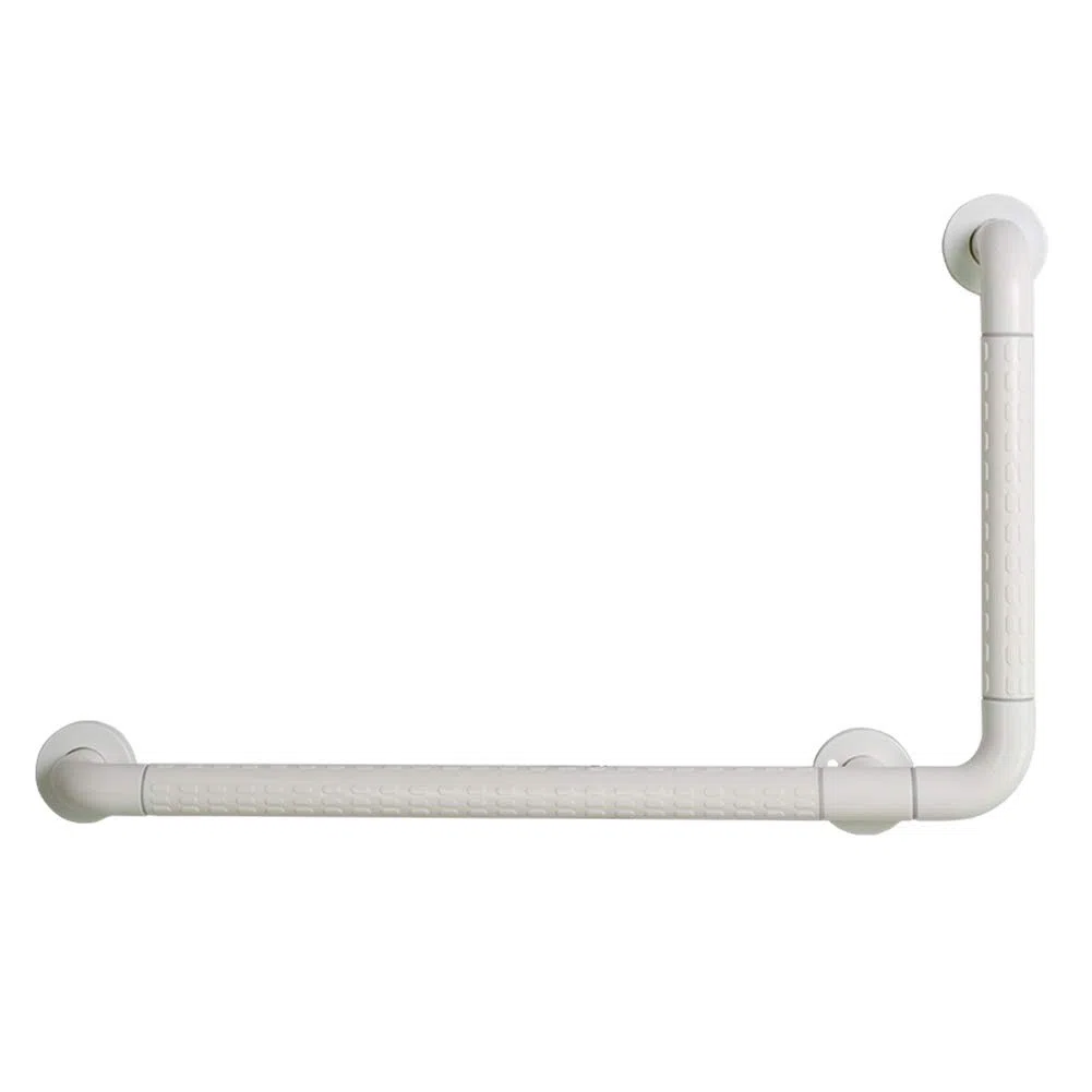 Barre D'Appui de Salle Den de Type L En Acier Inoxydable Stable Multifonction Antidérapant Résistant À L'Usure/White/A