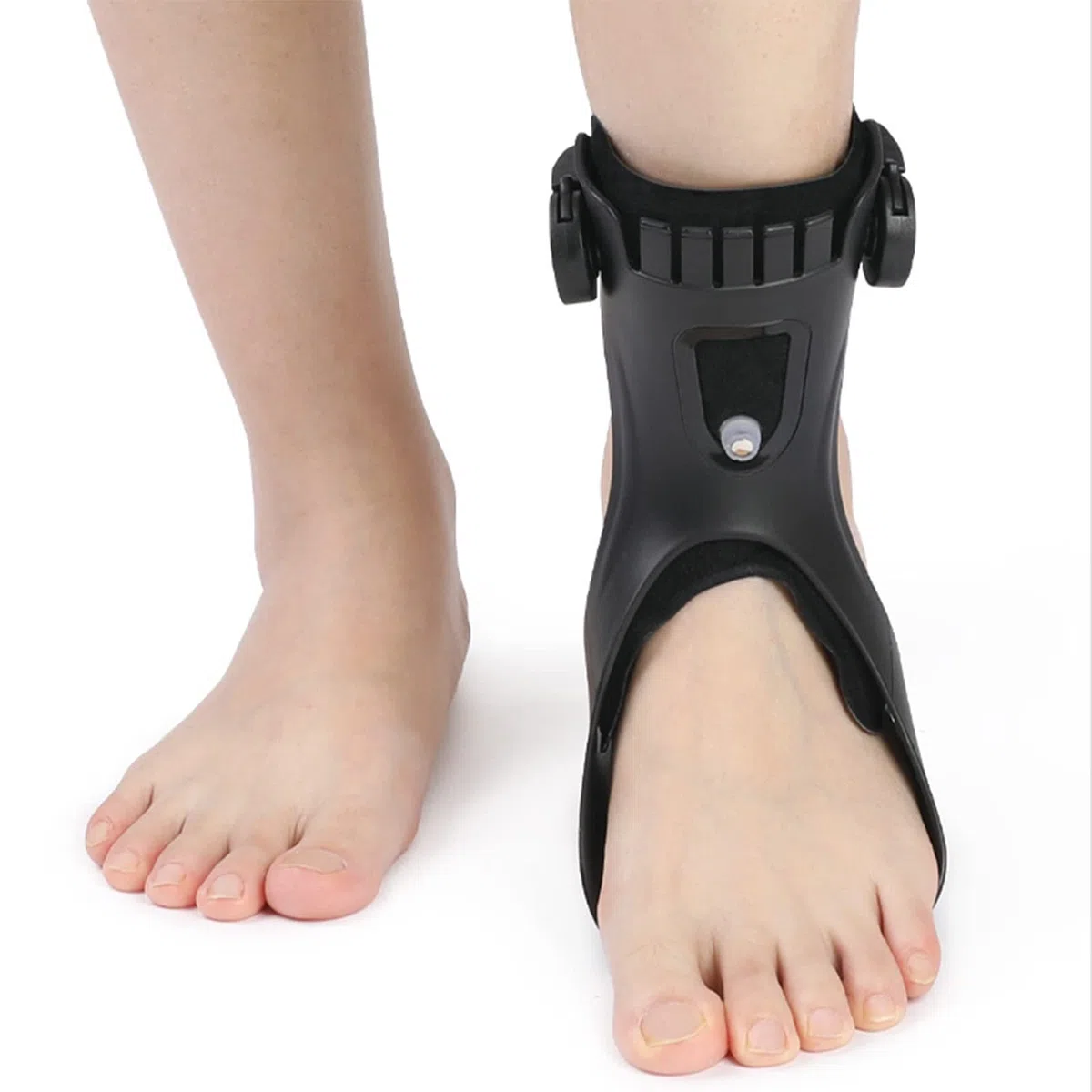Orthèse de pied tombé, orthèse de cheville avec support pour pied tombé avec airbag gonflable confortable pour hémiplégie, accident vasculaire cérébral, chaussures de marche, B/Left-Medium
