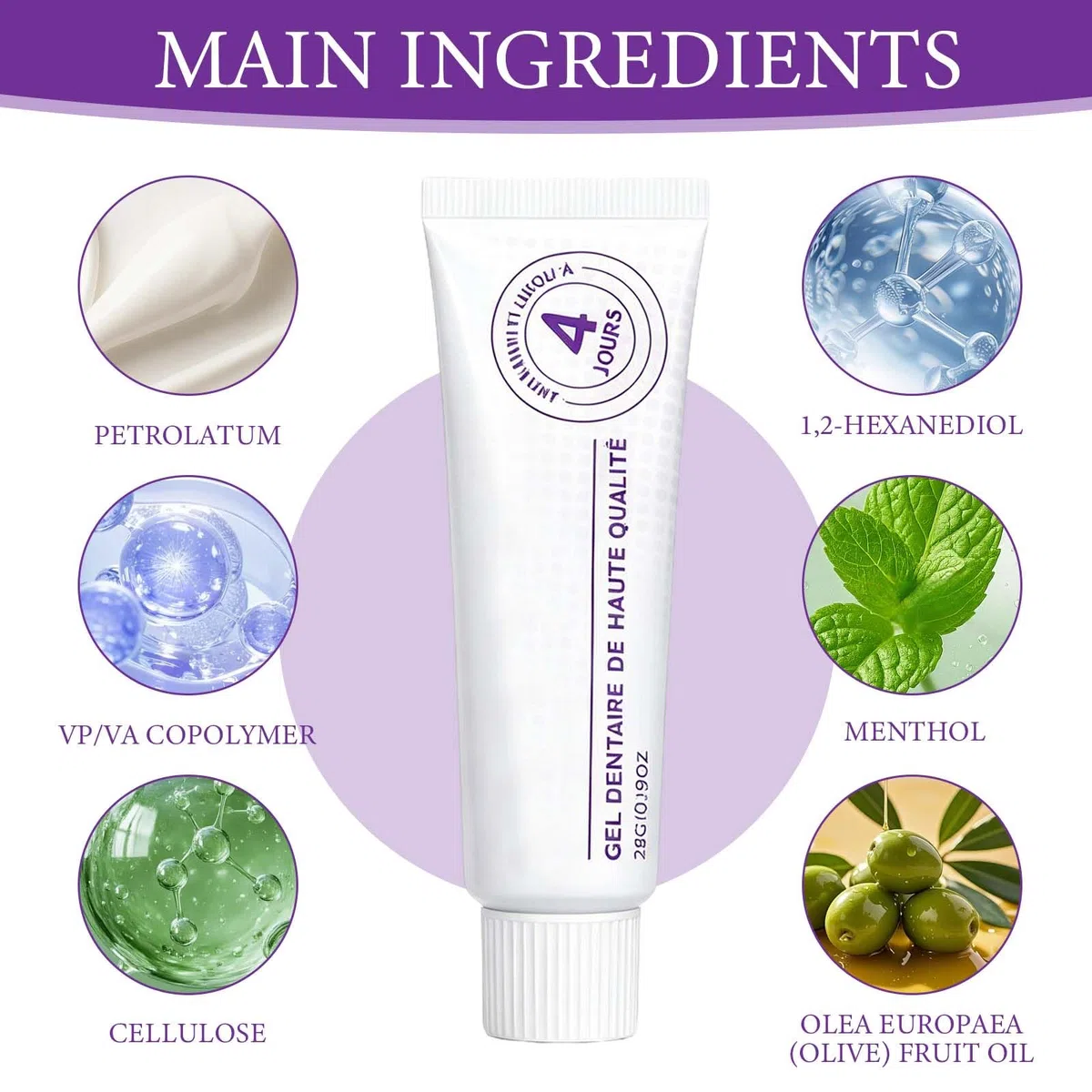 2 Pièces Colle Dentaire Extra Forte à Fixation Longue Durée, Douces Fiables, Crème Adhésive pour Prothèses Faciles à Utiliser et à Fixation Sûre, pour Prothèses Complètes et Partielles