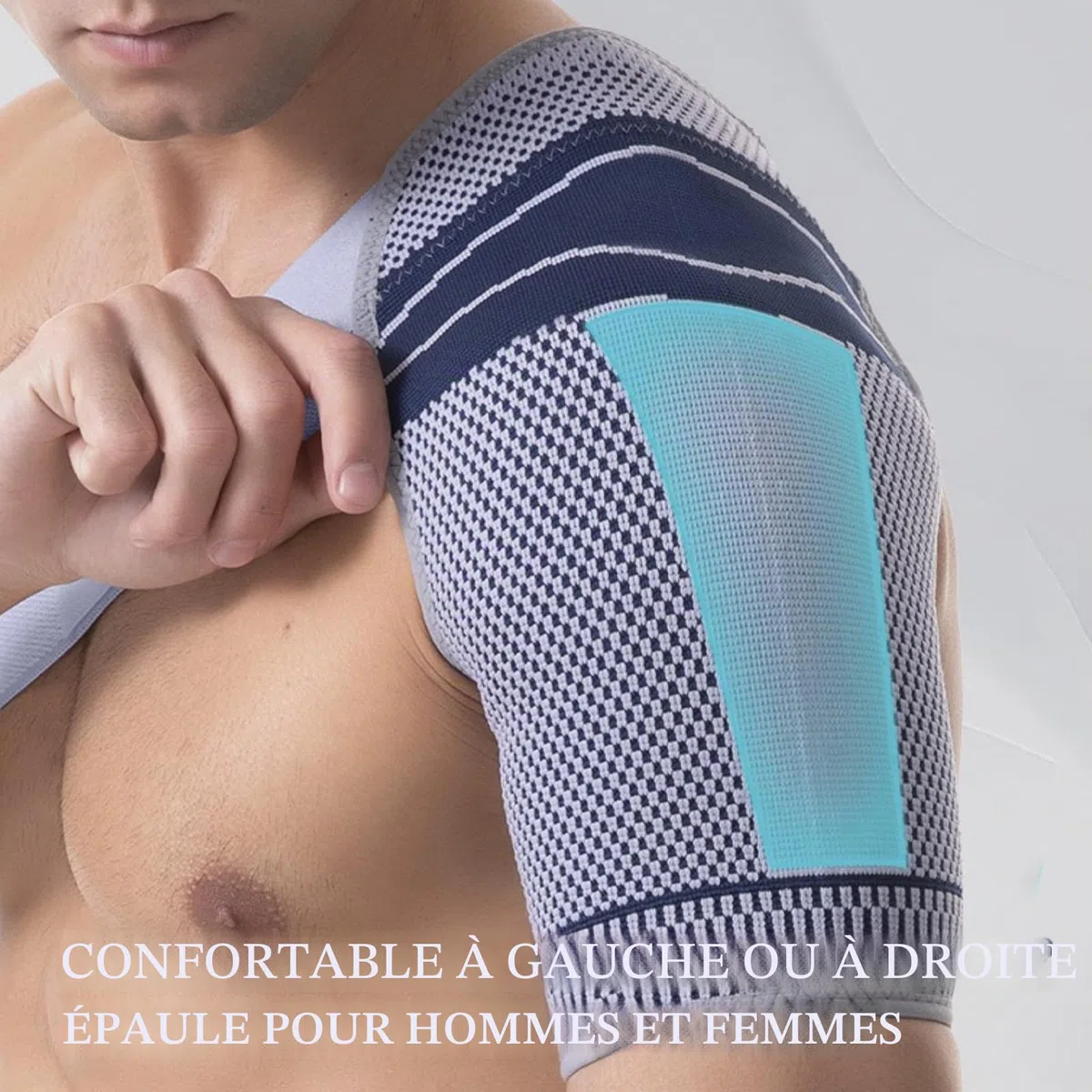 Épaulière pour femmes, Épaulière pour hommes, Support d'épaule, Bandage d'épaule, Convient pour l'épaule gauche ou droite