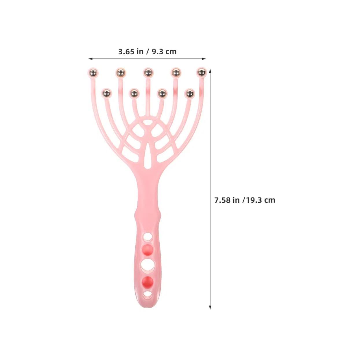 2 Pièces Head Scalp Massager Tool Ergonomic Plastic Scratcher With Steel Balls For Scalp Stimulation Hair Care And Stress Relief At Home Spa