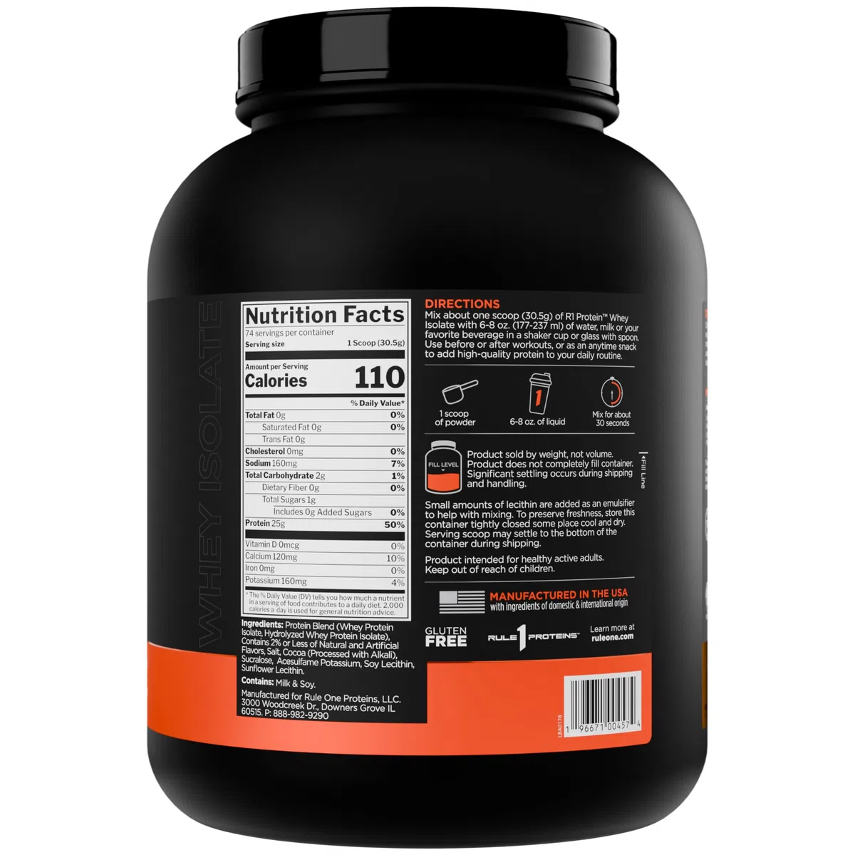 Rule One R1 Protein Lightly Salted Caramel 2280 g