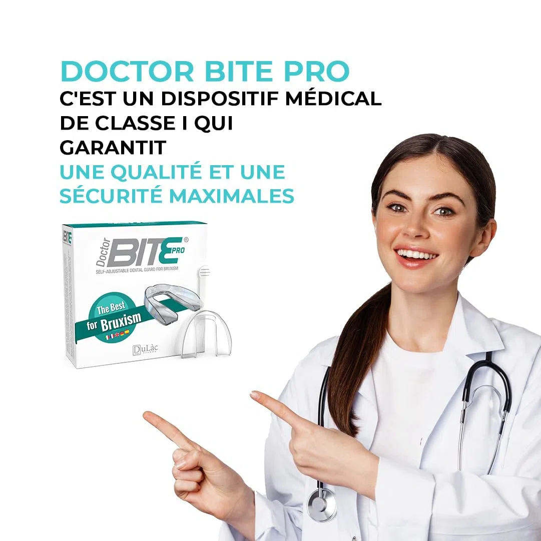 Dulàc - Gouttière Dentaire contre le Bruxisme, Dispositif Médical CE Moulable Pour Empêcher le Grincement des Dents la Nuit, pour Hommes, Femmes et Enfants à partir de 12 Ans - Doctor Bite Pro