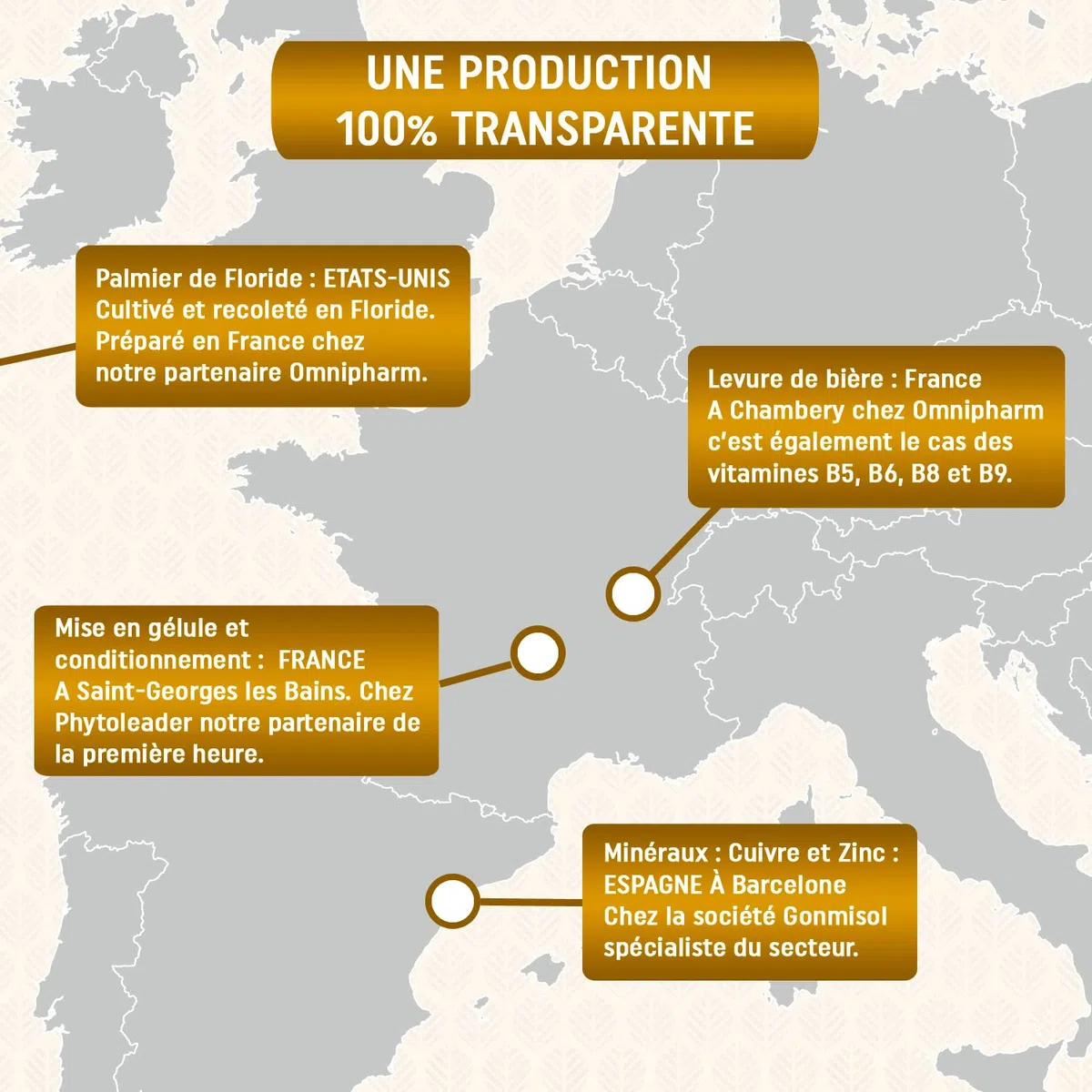 Levure de Bière Active - Pousse Cheveux - Haut Dosage 1640mg - Testé - Enrichi Vitamines & Minéraux - Complément alimentaire Peau & Ongles - 120 gélules/1 mois - Laboratoire Français MIRONLAB