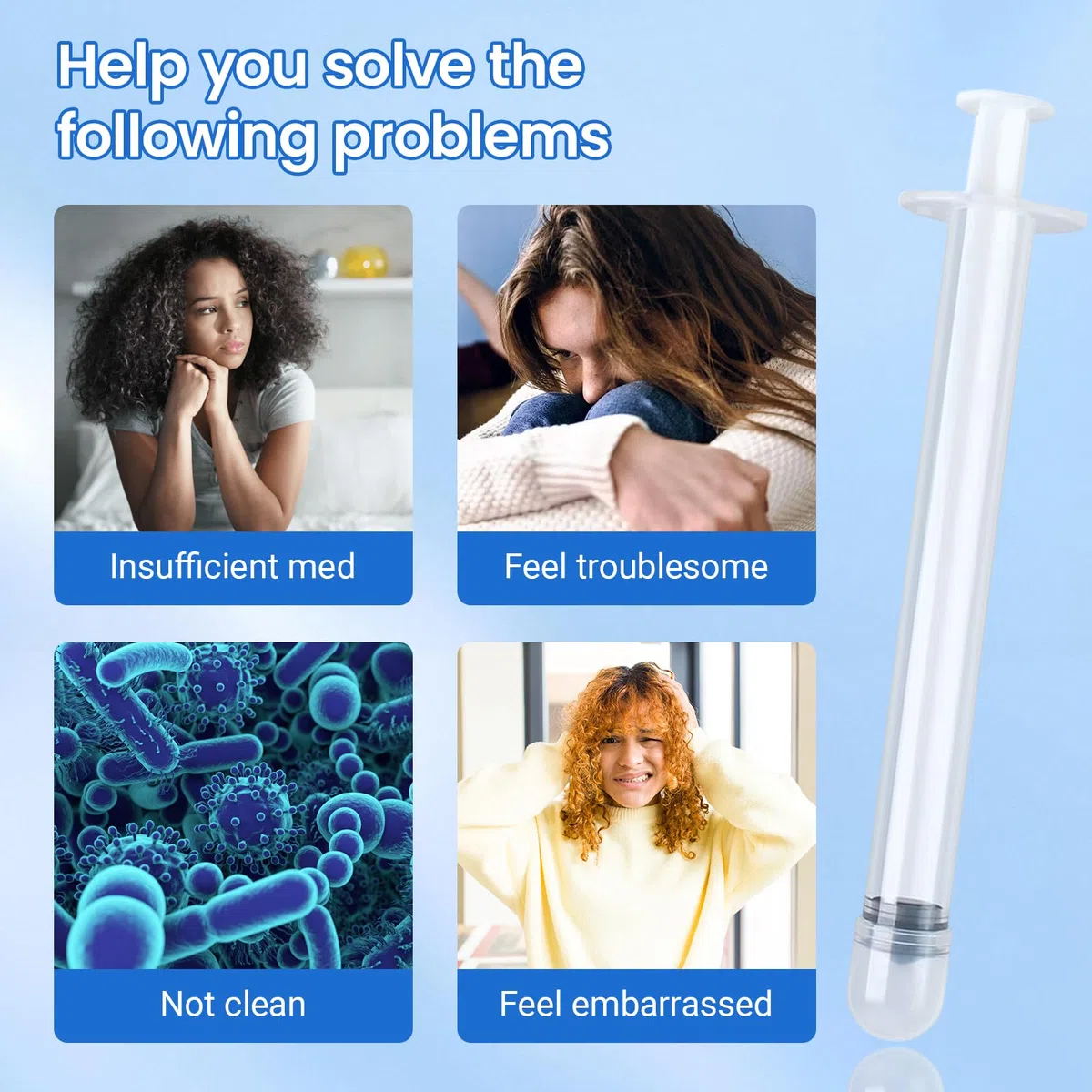 EDWERD Med Applicateurs de crème vaginale stérile - Applicateur en plastique enveloppé individuellement pour pommades, gels et crèmes, avec marquage de dosage, jetable, 30 paquets (3g)