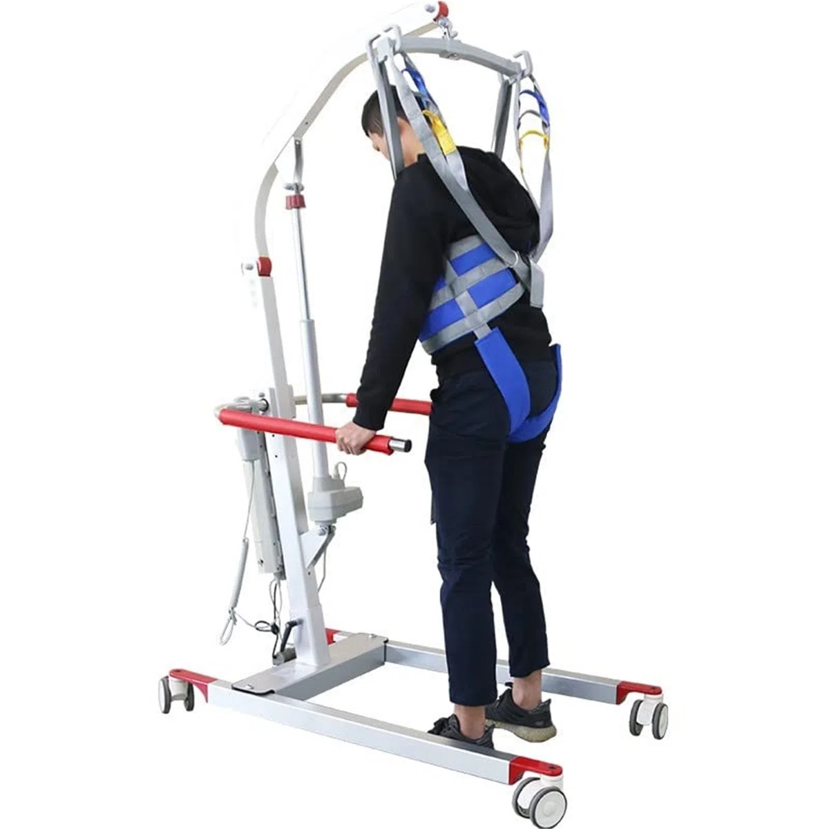 Sangle de Marche pour Lève-personne, Harnais de Verticalisation et d'Entraînement à la Marche, Ceinture de Transfert Médicale Rembourrée pour Handicapés et Seniors(Medium)