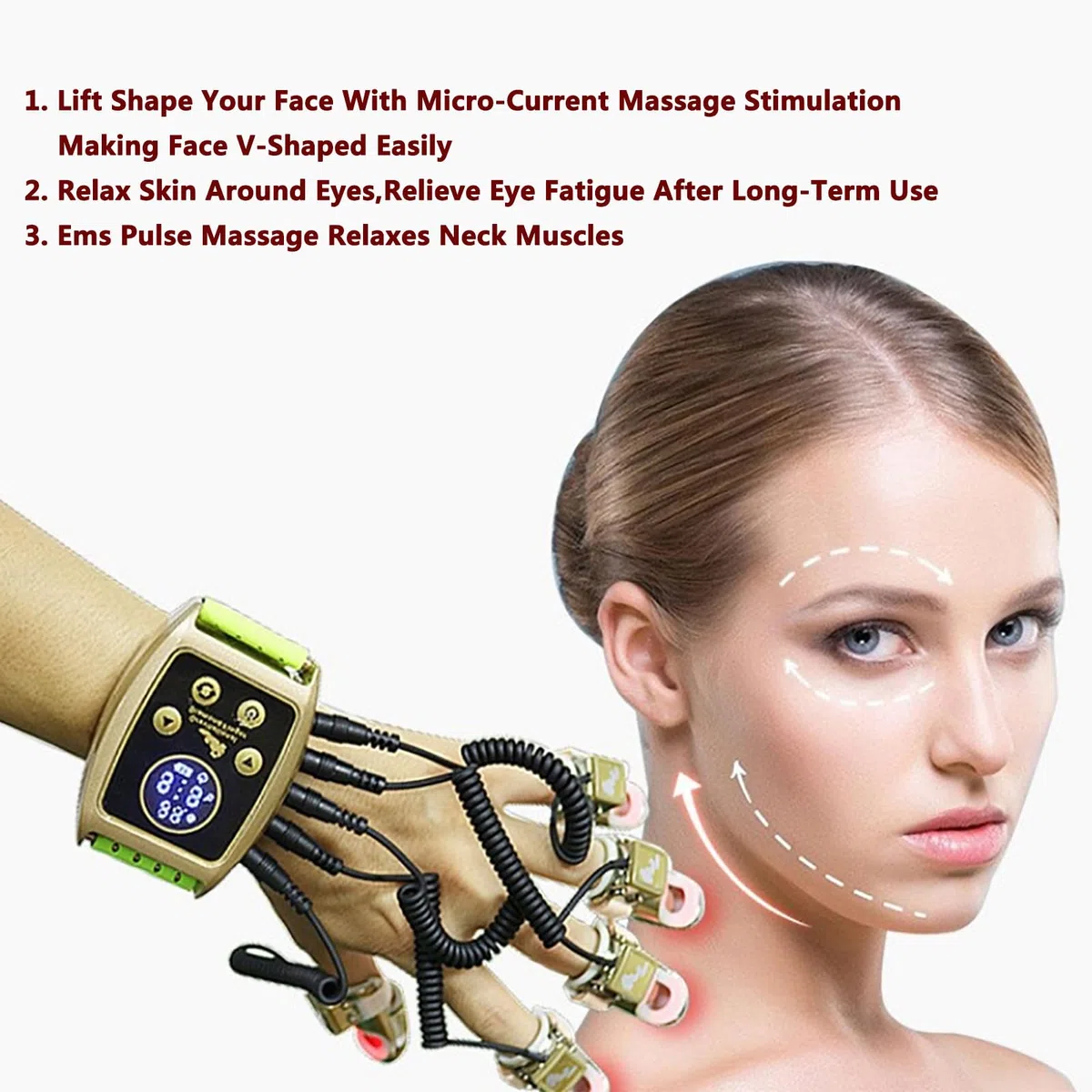 Appareil Massage EMS,machine Sculpture Lifting Peau Avec 3fonctions Réglables, Thérapie Par Énergie Thermique Et Lumière Infrarouge,profondeur Dans Peau 8cm,noninvasive,pourréparationpost-partum