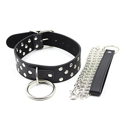 Collier sexe esclave sm érotique avec lignes en cuir torique servitude de lit collier harnais fétiche jouets sexuels, Noir , taille unique