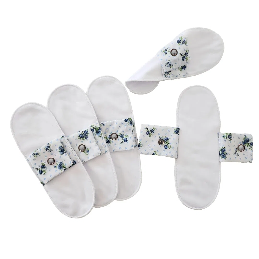 Fait main en France. Lot de 5 Protège-slips Lavable 100% Coton (XL)
