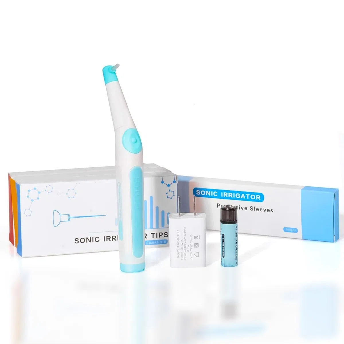 Endo Ultra Activator Sonic Irrigator Rose avec 60 embouts