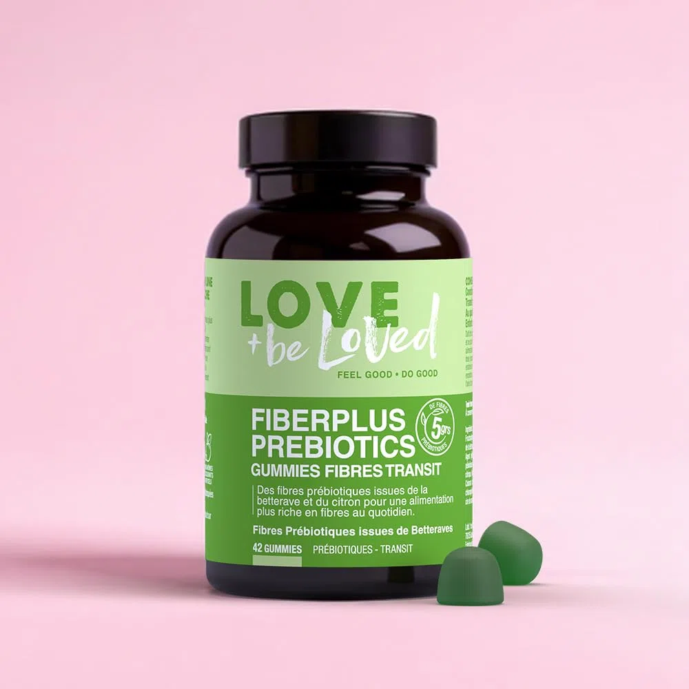 FiberPlus Transit – Gummies Fibres Prébiotiques (jusqu’à 5 g/j) – FOS Betterave – Digestion & Microbiote – 42 Gummies – Poire & Vanille Bio – Vegan