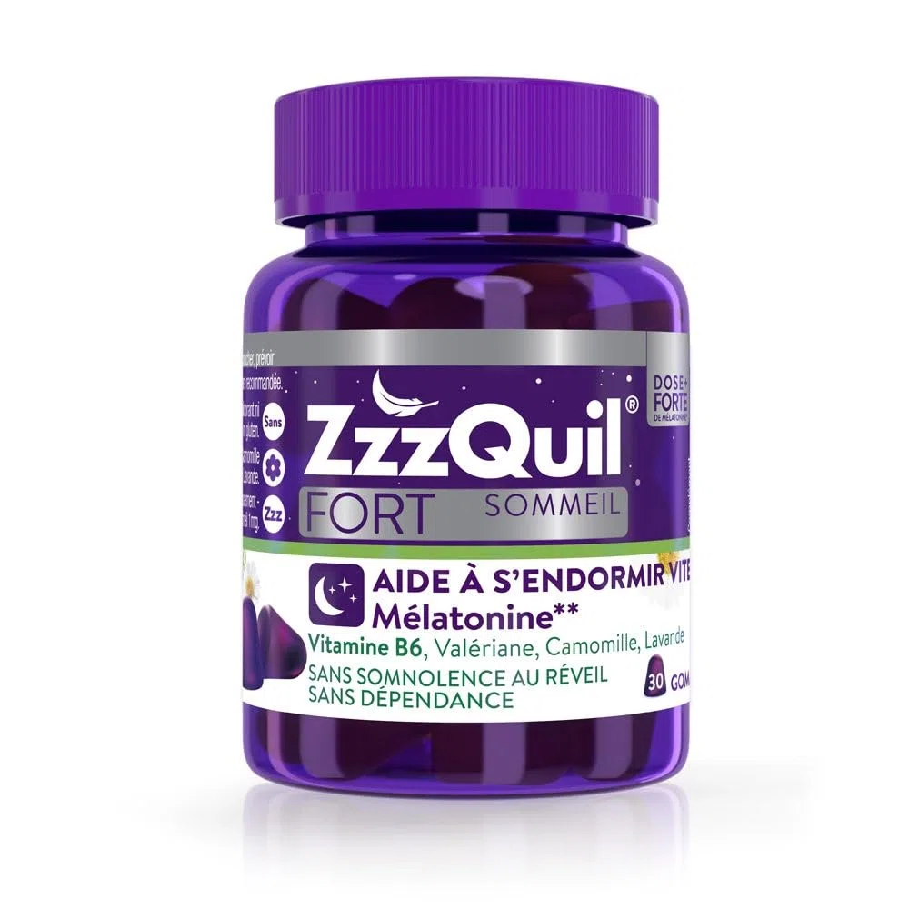 ZzzQuil Fort Sommeil Arôme Fruits des bois 30 gommes