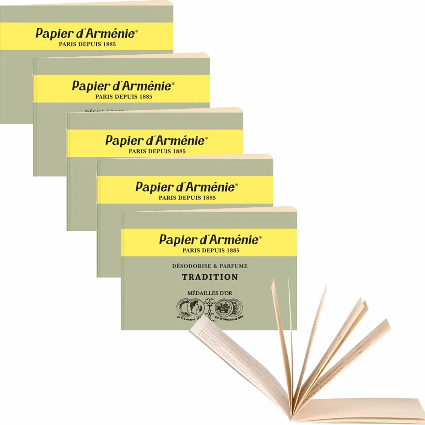 Papier d'Armenie - Triple - Lot de 5 Carnets