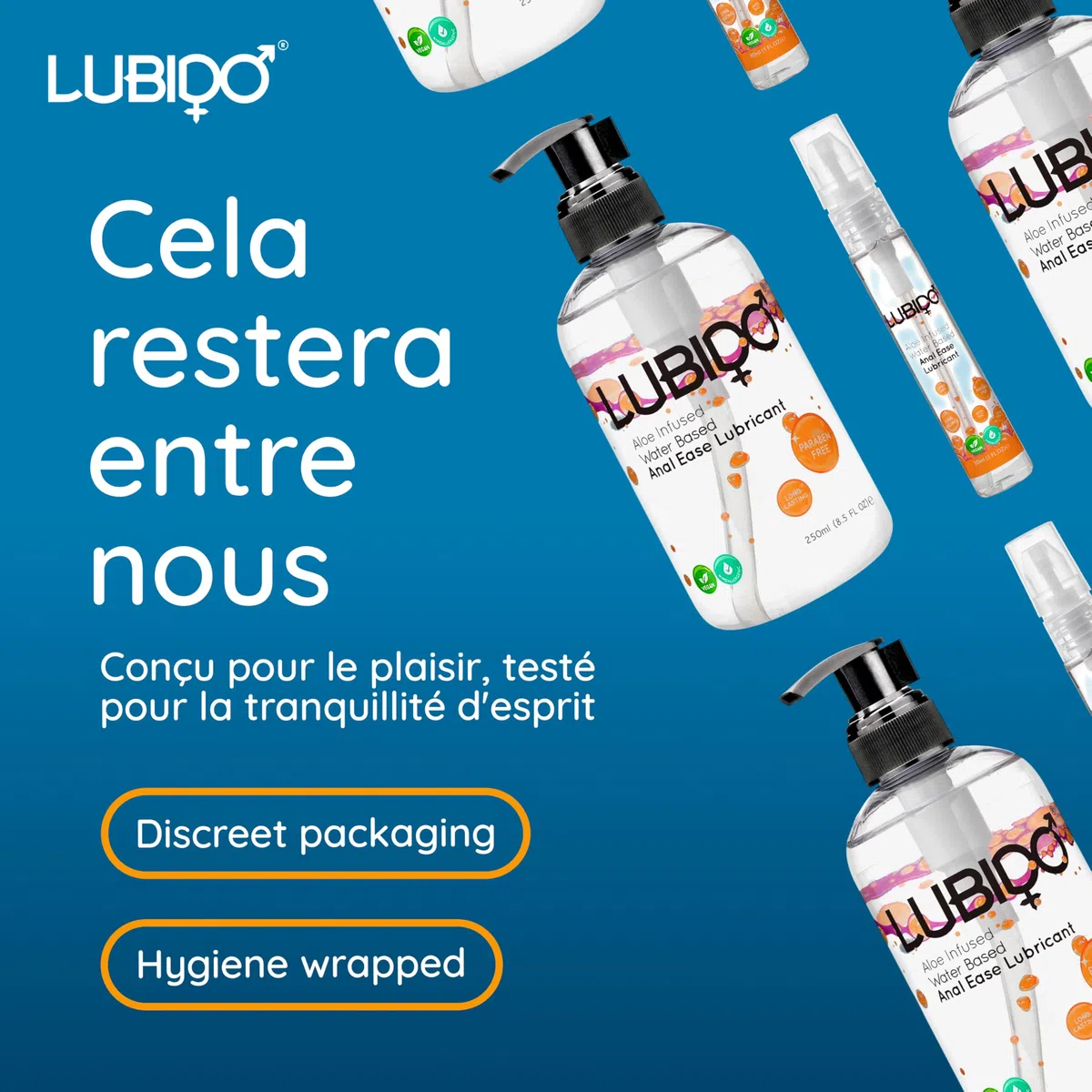 Lubido Gel Lubrifiant Anal à l’Aloe Vera à Base d’Eau - 250 ml