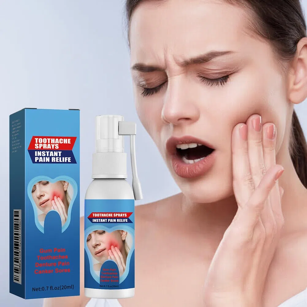 Spray de Soulagement de la Douleur Dentaire,Sprays Réparation des Gencives,Spray de Soins Bucco-dentaires à Base de Plantes,Sprays de Soulagement des Maux de Dents