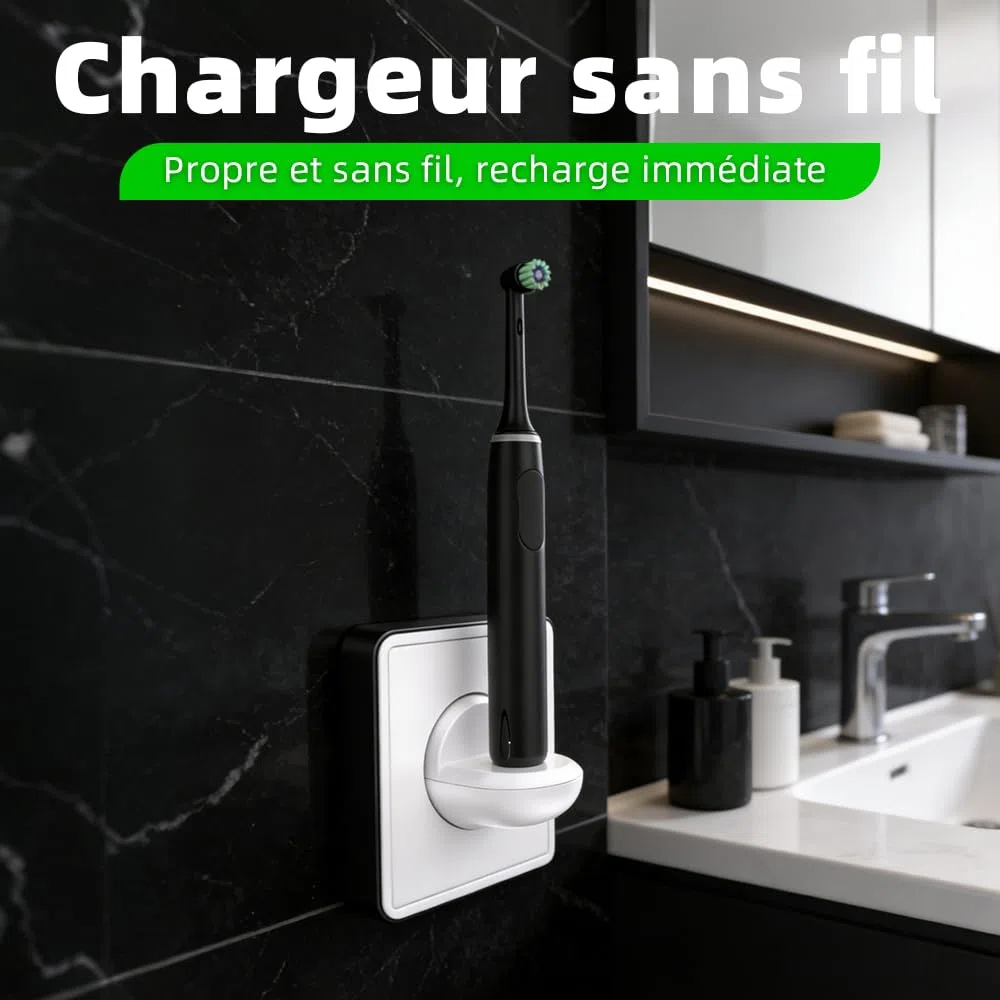 Chargeur Mural Brosse à Dents électrique Compatible avec Philips Sonicare 3100 4100 5300 6100 7100 Station de Charge Prise Adaptateur