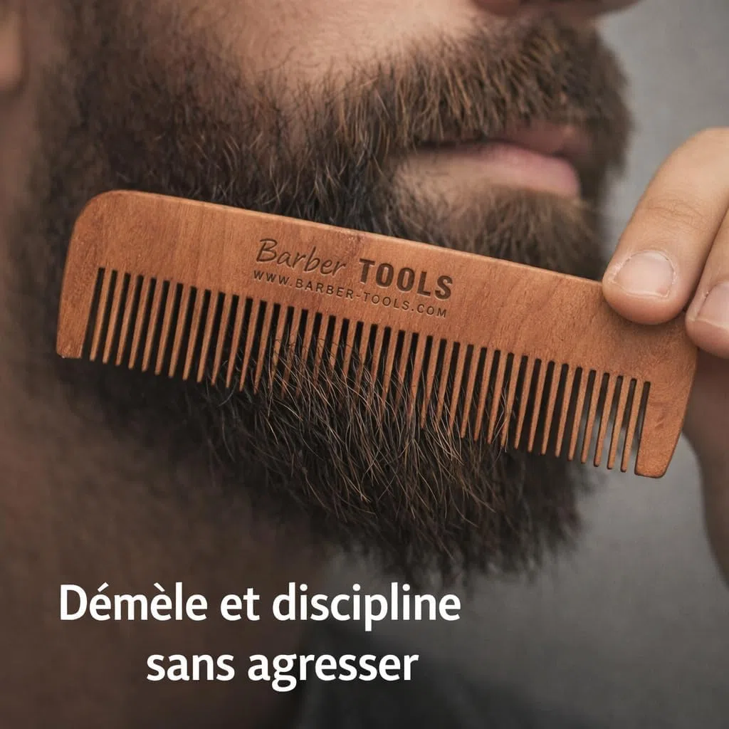 Coffret barbe et rasage pour homme | Rasoir coupe choux, brosse à barbe, peigne à barbe, ciseaux, pochette de rangement - Kit d'accessoires pour barbe