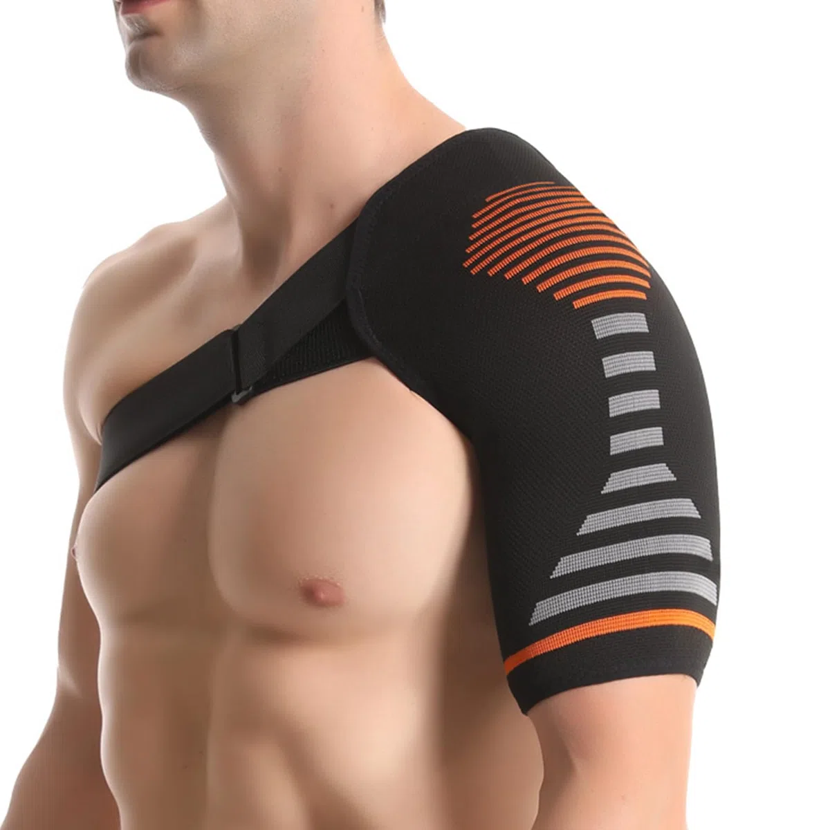 Jorun Epauliere Tendinite Epaule pour Hommes & Femme - Réglable Attelle Epaule pour Tendinite Epaule,Luxation et Blessure Articulaire(Couleur Orange,L/XL)