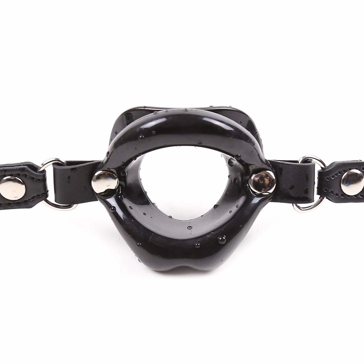 Bâillon BDSM Extrême en Silicone - Gag Bouche Pénis pour Femme - Sex SM (Noir)