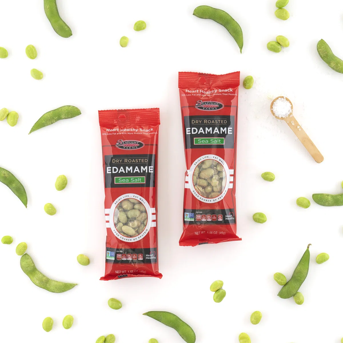 Seapoint Farms Dry Roasted Edamame, 1.58 Ounce, 12 Count