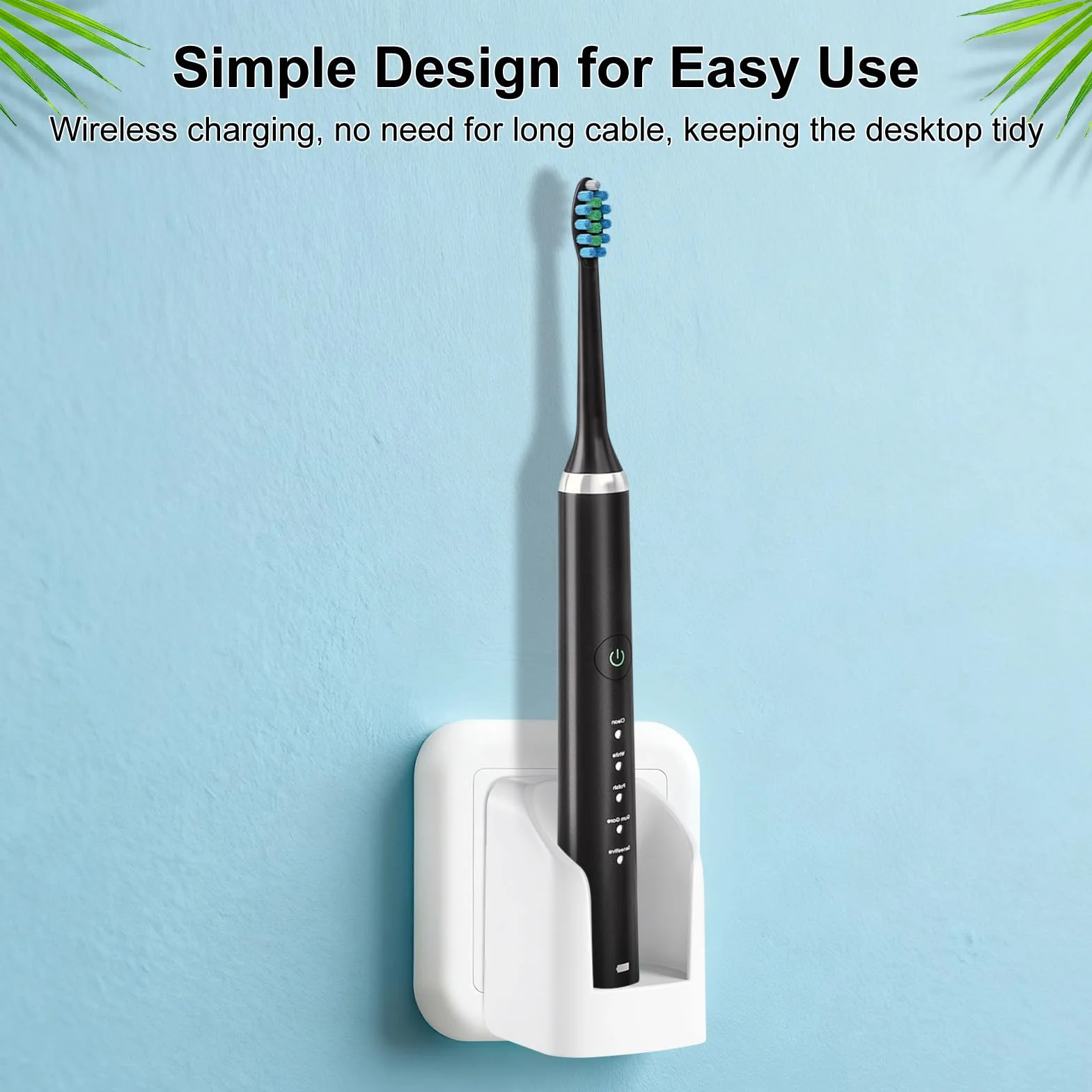Chargeur Brosse a Dent Electrique pour Oral B, Prise EU(pour Prises sans Terre) Compatible avec Oral B Brosse à Dent, Chargeur sans Fil Compatible avec Oral-B/Braun sauf IO et Pulsonic