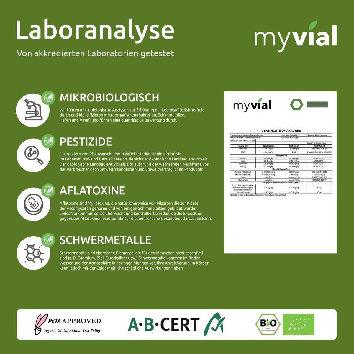 myvial® Gélules bio Triphala