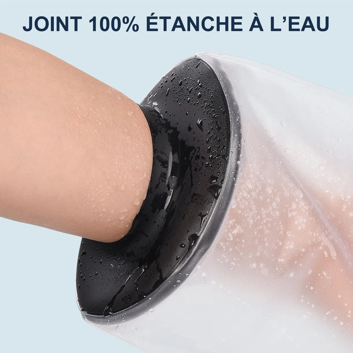 Protection de douche étanche pour la douche et le bain,100% étanche et réutilisable,Protection en plâtre imperméable pour les jambes, doux pour la peau, facile à mettre